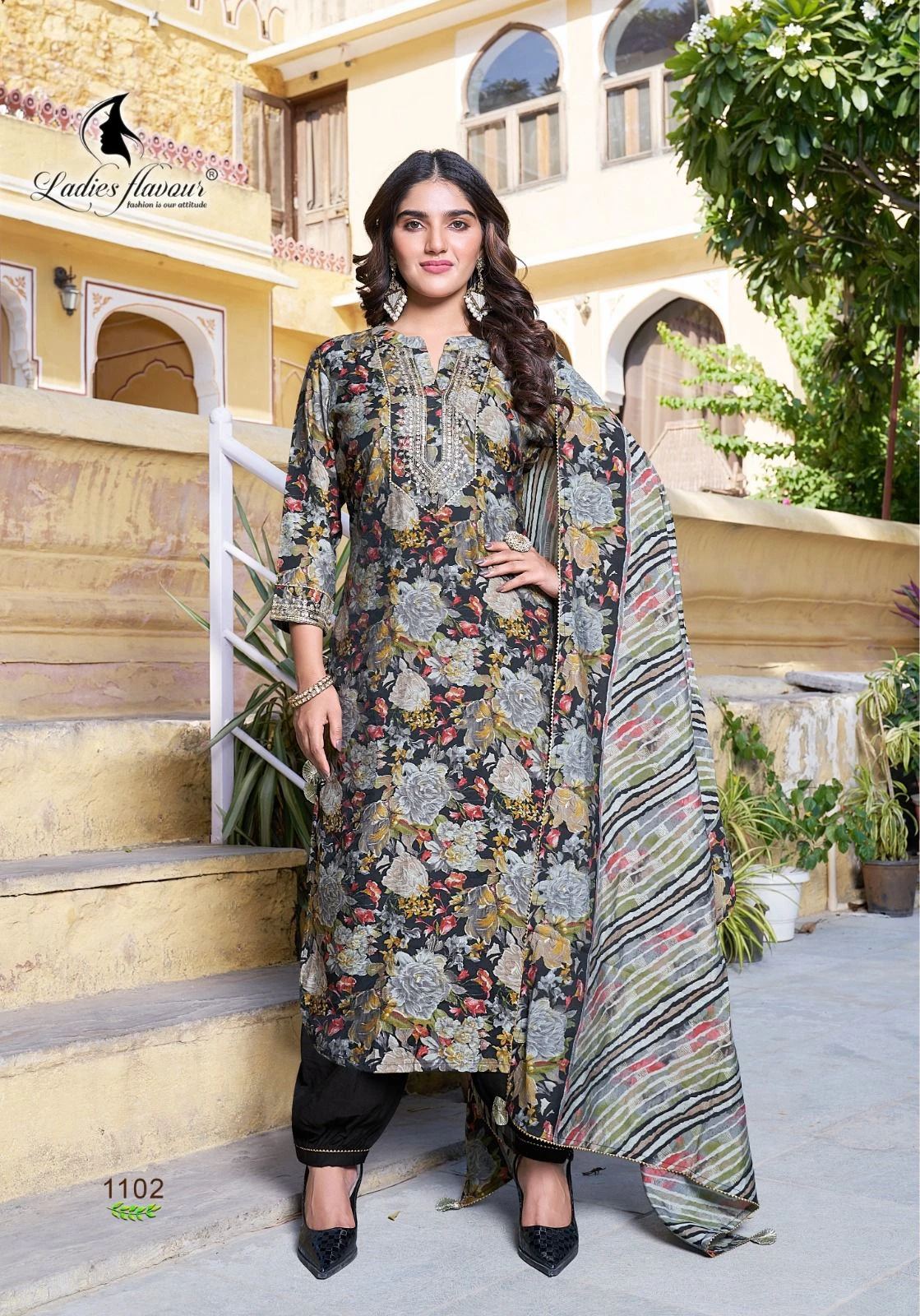 Ladies Flavour Saachi Modal Chanderi Print Readymade Salwar Suit Wholesale Catalog — Wholesale Salwar Suits, MPA wholesale from Surat - Gallery Image 4